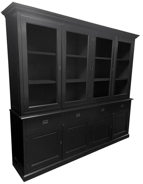Buffetkast Dronten zwart - zwart  250cm, Huis en Inrichting, Kasten | Buffetkasten, Ophalen of Verzenden