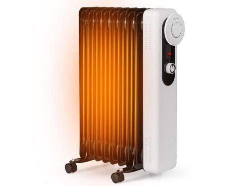 Coast Olieradiator - 9 Panelen - 2000W - 42 x 24 x 62 cm -, Huis en Inrichting, Woonaccessoires | Overige, Nieuw, Verzenden