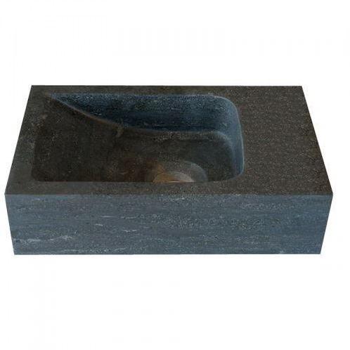 Hardstenen fontein Mini rechts zonder kraangat 18x30x8 cm, Doe-het-zelf en Verbouw, Sanitair, Overige typen, Nieuw, Ophalen of Verzenden