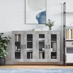 vidaXL Hangkasten 2 st bewerkt hout betongrijs, Huis en Inrichting, Verzenden, Nieuw, Overige houtsoorten
