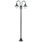Donkergroene Tuinlamp 2-delig | Tweedekansje | OP=OP, Staande lamp, Ophalen of Verzenden, Netvoeding, 50 tot 250 watt