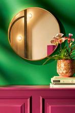 Tweedekans | Mica Decorations Rossi Wandspiegel - H3 x Ø60, Huis en Inrichting, Lampen | Wandlampen, Ophalen of Verzenden, Zo goed als nieuw