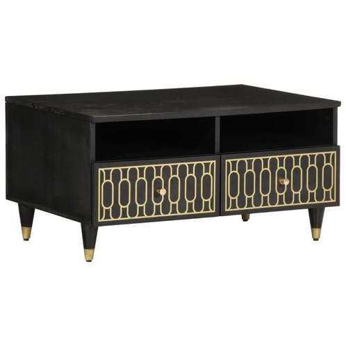 vidaXL Salontafel 80x54x40 cm massief mangohout, Huis en Inrichting, Tafels | Salontafels, 50 tot 100 cm, Nieuw, Overige houtsoorten