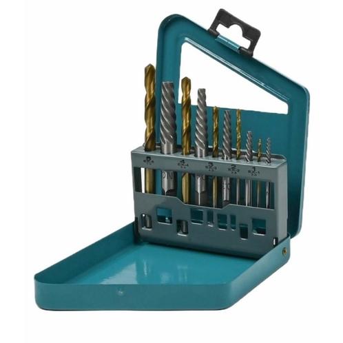 Hofftech Tapeind uitdraai- en boorset - M1 t/m M5 - 10-de..., Doe-het-zelf en Verbouw, Gereedschap | Boormachines, Nieuw, Ophalen of Verzenden