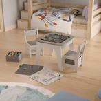 Kinderzitgroep Milou - Met 2 stoelen en 1 tafel - Grijs, Verzenden, Nieuw
