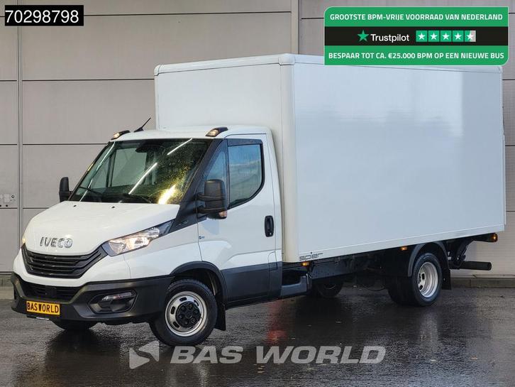 Iveco Daily 35C16 Laadklep Dubbellucht Bakwagen 160PK Airco, Auto's, Bestelauto's, Lease, Handgeschakeld, Financial lease, Wit
