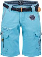 Canadian Peak Heren Bermuda Met Riem Pailletteak Turquoise, Verzenden, Nieuw, Blauw