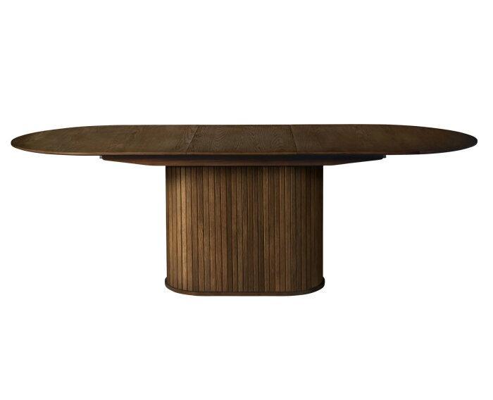 Eettafel Nola eikenhout Ovaal uitschuifbaar 95x180-230 CM -, Huis en Inrichting, Tafels | Eettafels, Nieuw, Ophalen of Verzenden