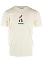 40% Iceberg  T-Shirts  maat XXXL, Kleding | Heren, T-shirts, Nieuw, Beige, Verzenden