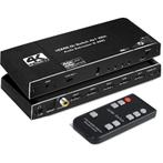 DrPhone ARC5 - HDMI Switch 4x1 HDMI Audio Extractor 4K @ 60H, Verzenden, Nieuw