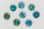 Zonder minimumprijs - 8 pcs Diamant (Kleurbehandeld) - 1.13, Sieraden, Tassen en Uiterlijk, Edelstenen, Nieuw