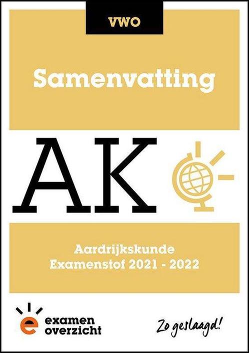 ExamenOverzicht   Samenvatting Aardrijkskunde  9789493237148, Boeken, Schoolboeken, Zo goed als nieuw, Verzenden