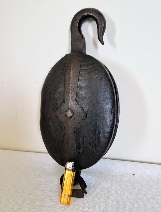 Ship’s pulley - Hout, IJzer, Antiek en Kunst, Curiosa en Brocante