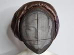 Masque d’escrime ancien en cuir et métal – Fin XIXe / début
