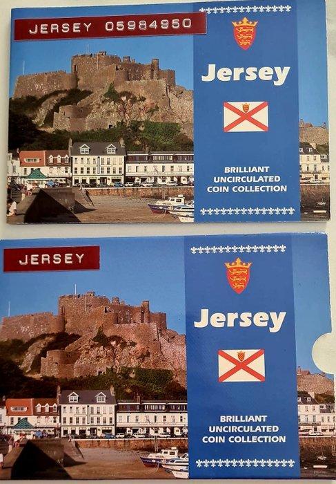 Jersey (Brits Kroonbezit). Year Set (FDC) 1997 (Zonder, Postzegels en Munten, Munten | Europa | Niet-Euromunten