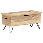 vidaXL Opbergkist 90x40x45 cm massief mangohout, Verzenden, Nieuw