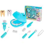 13-delige speelgoed tandarts medische set nijlpaard blauw, Kinderen en Baby's, Nieuw, Ophalen of Verzenden