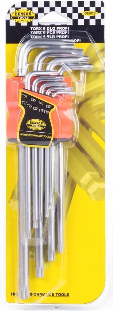 Torxsleutel Set, 9 Dlg, Lange Torxsleutels, Benson, Doe-het-zelf en Verbouw, Gereedschap | Handgereedschap, Nieuw, Ophalen of Verzenden