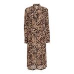 Patrizia Pepe • lange bruine leo jurk • 36 (IT42), Kleding | Dames, Jurken, Bruin, Verzenden, Nieuw, Patrizia Pepe