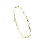 Gouden closed forever armband. (Schakelarmband), Sieraden, Tassen en Uiterlijk, Armbanden, Ophalen of Verzenden, Gebruikt, Overige kleuren