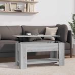 vidaXL Salontafel 101x49x52 cm bewerkt hout grijs sonoma, Minder dan 50 cm, 100 tot 150 cm, 50 tot 75 cm, Verzenden