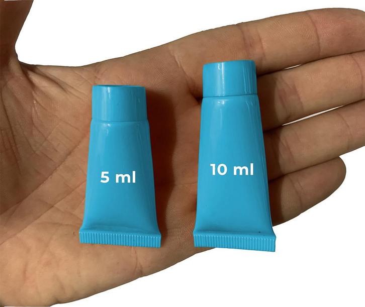Set van 50 hervulbare, lege tubes (10 ml, blauw), Doe-het-zelf en Verbouw, Gereedschap | Handgereedschap, Nieuw, Ophalen of Verzenden