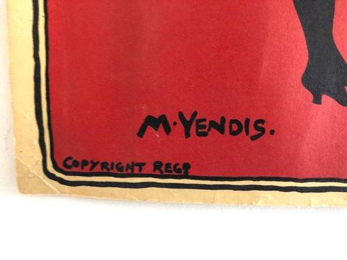 M.Yendis - M.Yendis - The Dandy Fifth - affiche originale -, Antiek en Kunst, Kunst | Tekeningen en Foto's