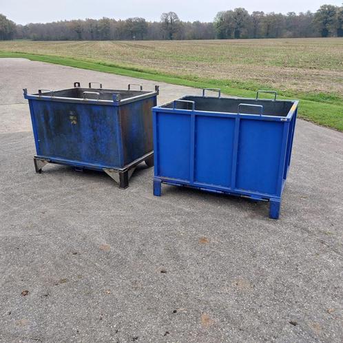 Bodemklepcontainer onderlosser kantelbak heftruck 900 liter, Zakelijke goederen, Machines en Bouw | Heftrucks en Intern transport