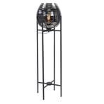 Highlight vloerlamp incl. 26cm Smoked Zwart E27 100 cm, Huis en Inrichting, Lampen | Vloerlampen, Ophalen of Verzenden, Nieuw