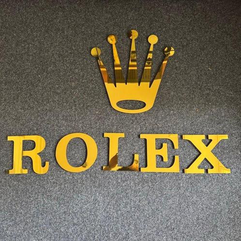 Bucherer - Rolex - Reclamebord - Effectenmarkt, Antiek en Kunst, Antiek | Wandborden en Tegels