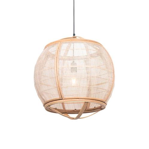 Oosterse hanglamp bruin 50 cm - Pascal, Huis en Inrichting, Lampen | Hanglampen, Nieuw, Overige materialen, 75 cm of meer