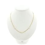 18 krt. Vintage gouden ketting met parels., Gebruikt, Overige kleuren, Ophalen of Verzenden, Met edelsteen