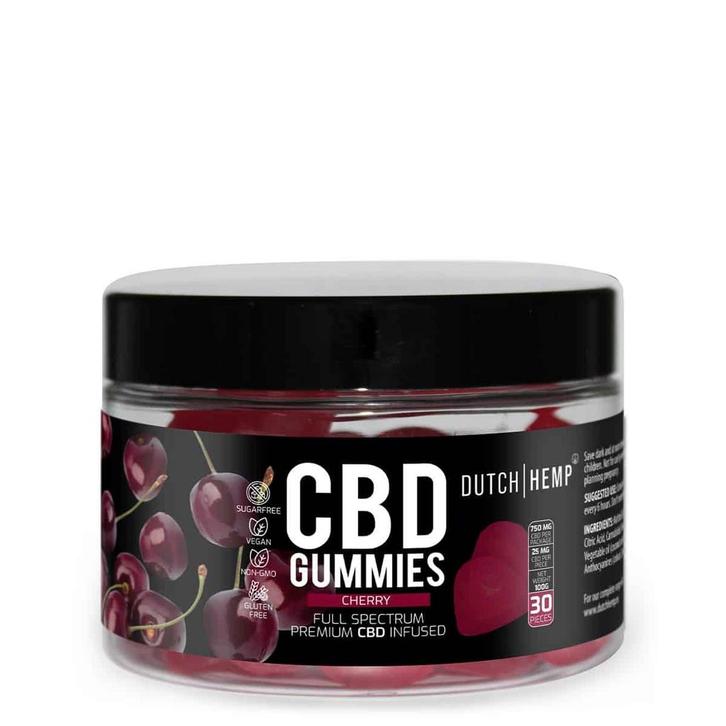 Dutch Hemp CBD gummies cherry suikervrij vegan broad, Sport en Fitness, Gezondheidsproducten en Wellness, Nieuw, Verzenden