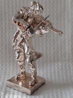 Beeldje - Miniatuur van een Violist, 1e gehalte zilver, 10
