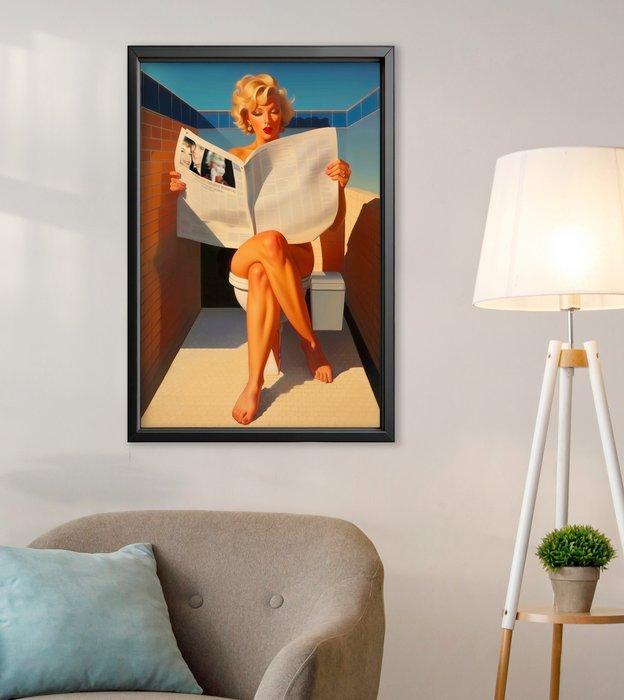 Le Yack - Marilyn Behind the Curtain - Hand signed, Antiek en Kunst, Antiek | Overige Antiek