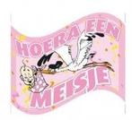 Vlag Meisje Ooievaar 90x60 cm, Ophalen of Verzenden, Nieuw