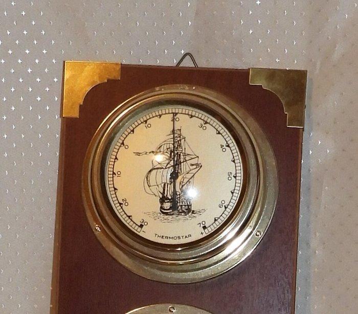 Marine barometer - Messing - Thermometer Hygrometer, Antiek en Kunst, Curiosa en Brocante