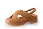 Manfield Sandalen in maat 42 Bruin | 10% extra korting, Kleding | Dames, Schoenen, Bruin, Verzenden, Sandalen of Muiltjes, Zo goed als nieuw