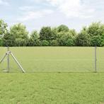 vidaXL Heining met Posten Grijs 0.8 x 50 m, Verzenden, Nieuw, IJzer