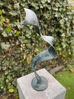 Bronzen Modern Sculptuur - Abstract -18x12x46cm, Nieuw, Abstract beeld, Metaal, Verzenden