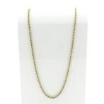 Gouden gedraaide schakelketting., Ophalen of Verzenden, Gebruikt, Overige kleuren, Goud