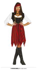 Piratenjurk Dames Zwart-Rood Malley, Ophalen of Verzenden, Nieuw