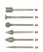 Fijnfrezen, set van 6 stuks, 3.0 mm schacht, Doe-het-zelf en Verbouw, Gereedschap | Handgereedschap, Ophalen of Verzenden, Nieuw