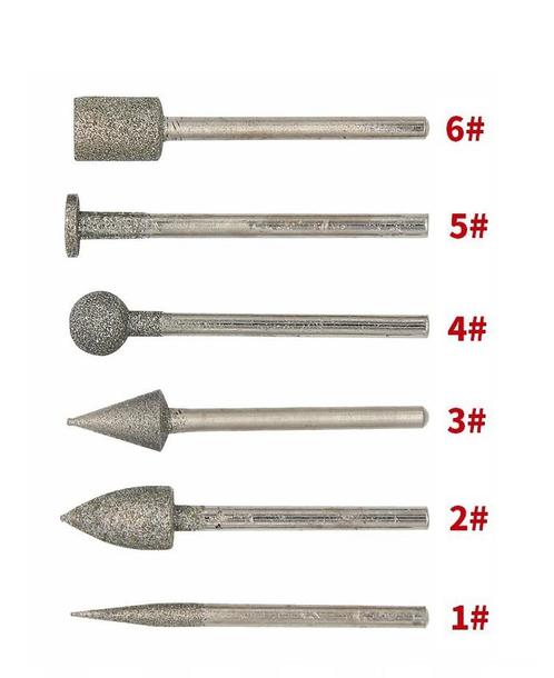 Fijnfrezen, set van 6 stuks, 3.0 mm schacht, Doe-het-zelf en Verbouw, Gereedschap | Handgereedschap, Nieuw, Ophalen of Verzenden