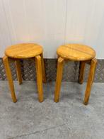 Kruk - Hout - Twee Houten Stapelbare Krukken