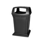 Rubbermaid Ranger container met 4 openingen - zwart, Huis en Inrichting, Woonaccessoires | Prullenbakken, Verzenden, Nieuw