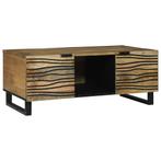 vidaXL Salontafel Bruin en zwart 100 x 54 x 40 cm, Verzenden, Nieuw, 50 tot 100 cm, Minder dan 50 cm