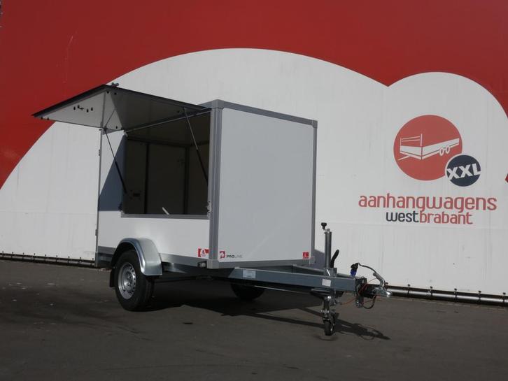 Gesloten Aanhangwagens Enkelasser  750kg ongeremd hout vrij!, Auto diversen, Aanhangers en Bagagewagens, Nieuw, Ophalen of Verzenden