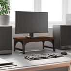 vidaXL Monitorstandaard 37x23x14 cm bewerkt hout bruin, Computers en Software, Overige Computers en Software, Verzenden, Nieuw