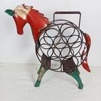 Wijnrek - IJzer, Staal - Metalen paard, Antiek en Kunst